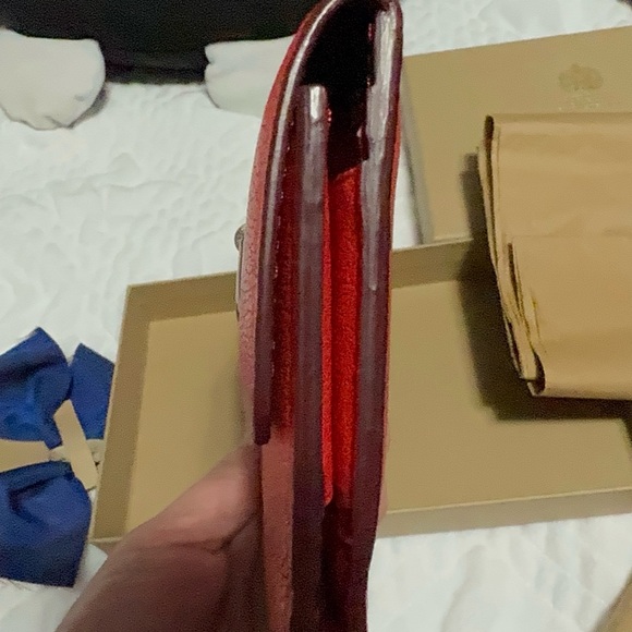 Authentic Burberry D-ring Grainy Leather Continental Wallet - Picture 9 of 9